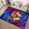 Colorful Butterfly Carpet with Abstract Swirl Design, Vibrant Home Decor Suitable for Use As an Anti-slip for Living Room Bedroom Sofas