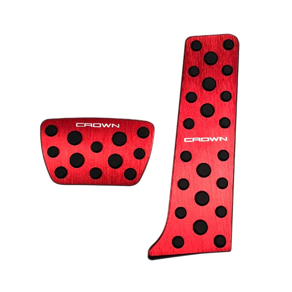 

BOYOUS Алюминиевые накладки на педали для Toyota Crown 220 серии для тормоза и акселератора, не требующие инструментов и с комплектом [Новейшая модель] Индивидуально разработанные, Требуются,