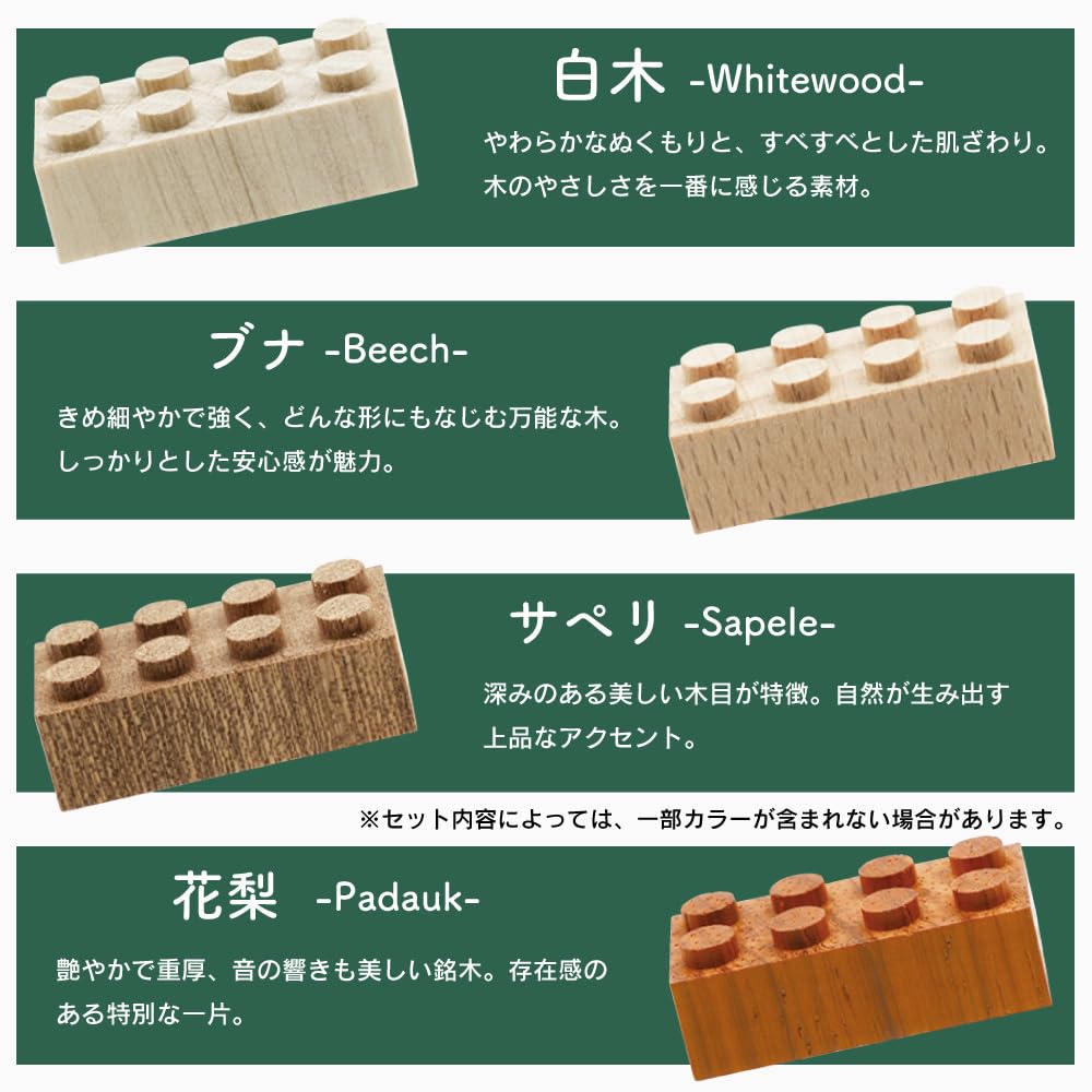 TIMBLO Elephant Wooden 58 ST with Toy Safety Natural Birthday Woody Ages 4 and Up Blocks, Pieces, (Complies Standards), Wood, Decorative, Gift,