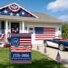 4 Stück 250. Jubiläum USA Gartenflagge 12 x 18 Zoll Doppelseitige Flagge Patriotisches Hofschild für 4. Juli Dekorationen