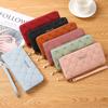 Pu Leather Long Wallet For Women With Zipper And Multifunction Storage For Daily Use
