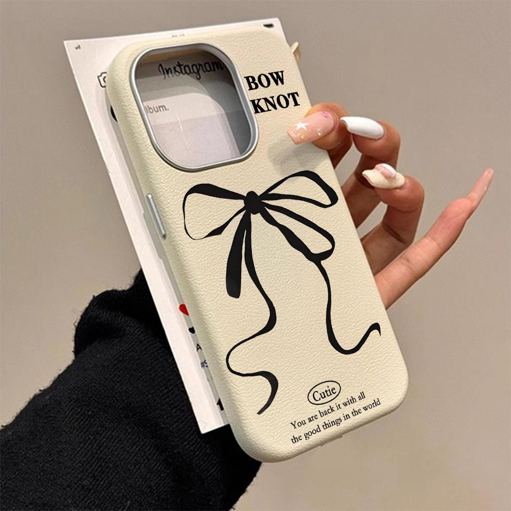 Retro Money Bow Phone Case For Redmi 13C 14C 15C 4G For Redmi Note 13 14 12 Pro+ 11 Pro 5G Protective Lychee Bumper Back Cover