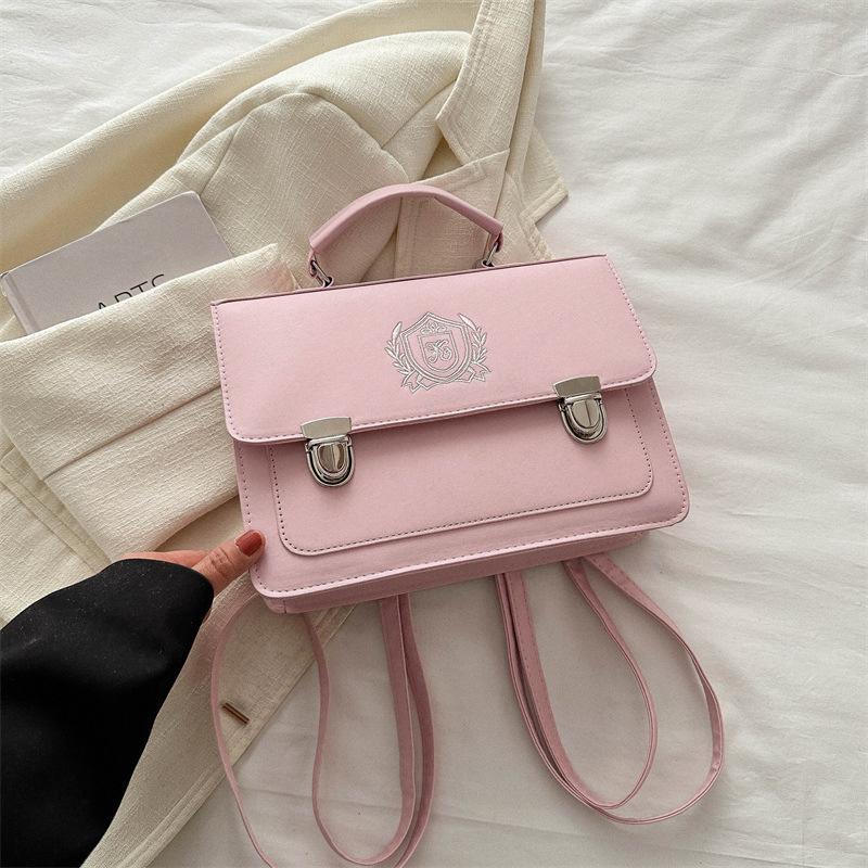 

Модная ретро-сумка 2025 года, весенняя универсальная квадратная сумка розовый