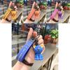 Adorable Cartoon Cat Silicone Keychain Cute Doll Accessory For Gifts And Bags