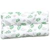 7 Piece Palette Cushions with Leaf Pattern Fabric