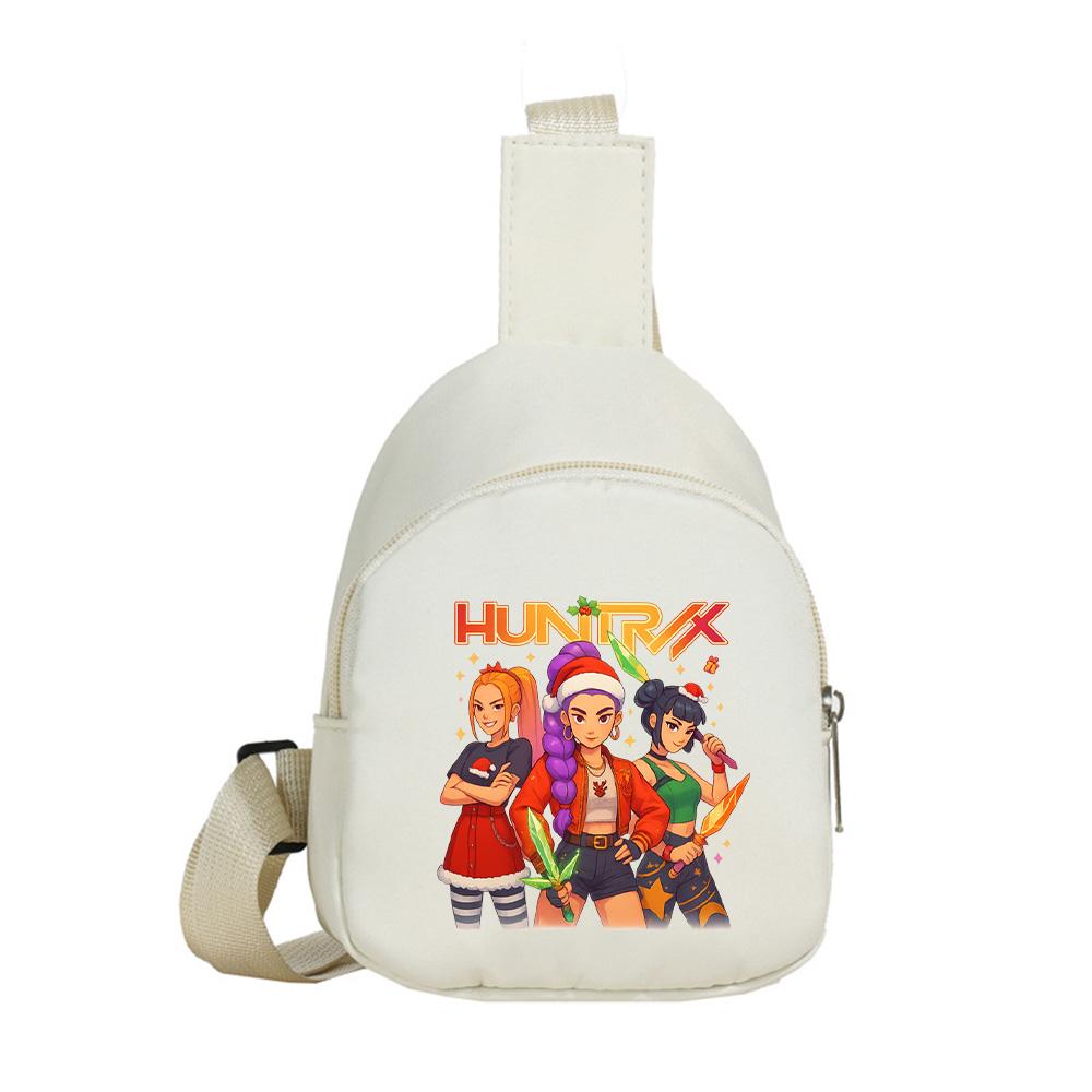 K-Pop Dämonenjäger Bedruckte Kawaii Brusttasche für Jungen Mädchen Umhängetasche Student Tragbar Crossbody-Tasche Brusttasche Weihnachten Kindergeschenk