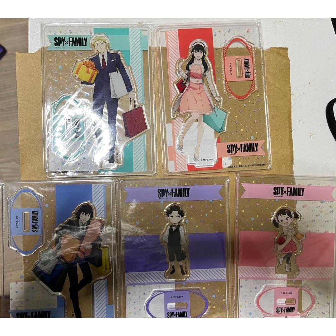 Used SPY-FAMILY acrylic stand set of 5