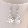 Lindon Copper Alloy Zircon Earrings Drop Earrings For Women Wedding Party Gifts
