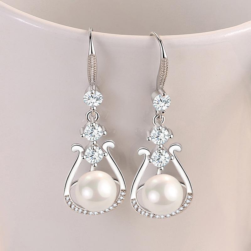 Lindon Copper Alloy Zircon Earrings Drop Earrings For Women Wedding Party Gifts
