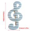 Stylish Striped Star Musical Note Resin Hair Clip For Women Girls Fashion Accessories