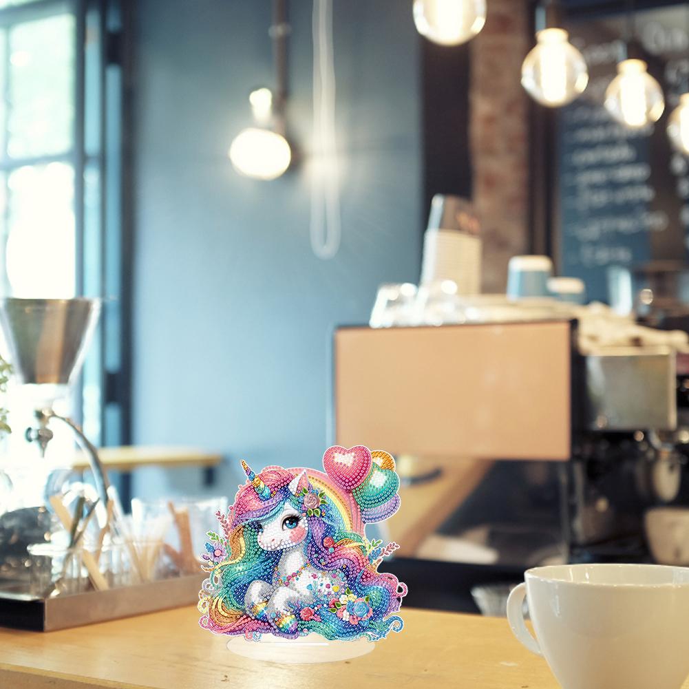 Single-Side Table Top Diamond Painting Ornament Kits Snail Unicorn Dragon 5D DIY Diamond Art Tabletop Decorations for Home Decor