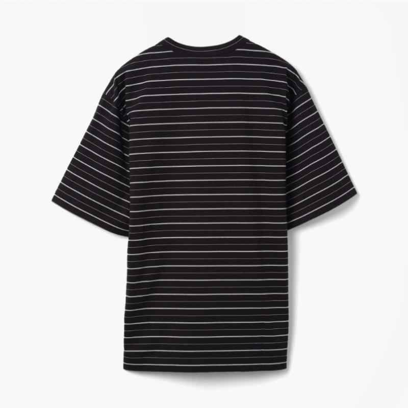STill By Hand STriped T shirT Black Thf1m60000a98