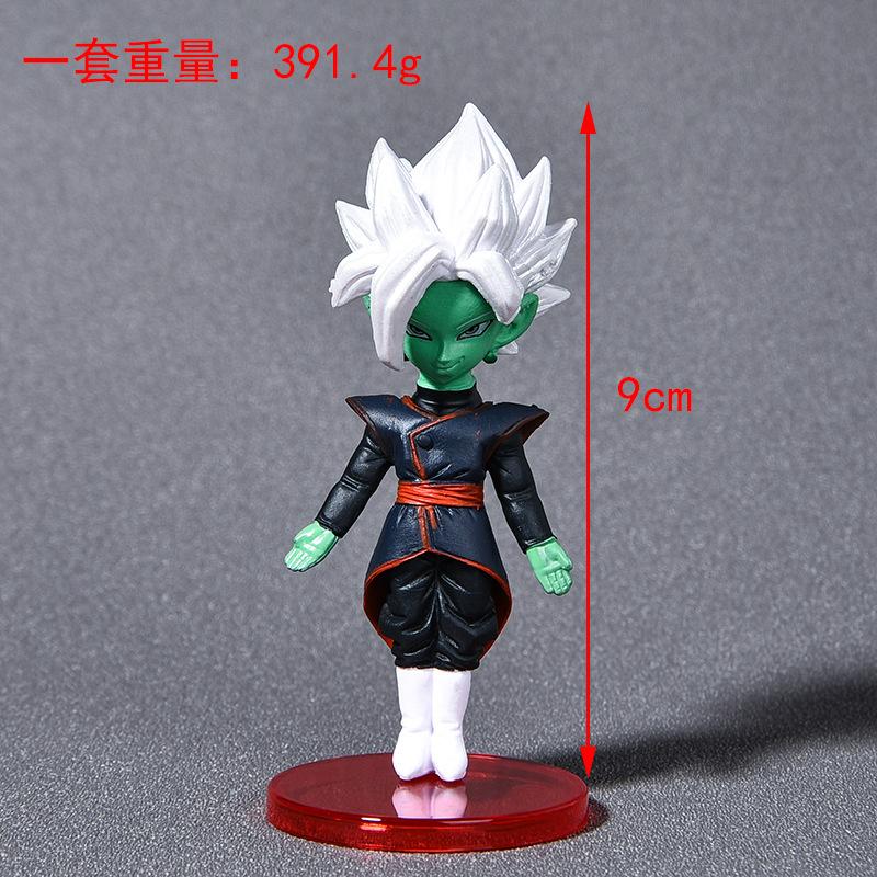 6 Stück Anime Dragon Ball Super Future Vol.7 WCF Serie Modell Goku Black Zamasu Vegetto Trunks Gowasu Hohepriester Spielzeugpuppe Figur Premium Qualität