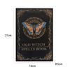 Witchcraft Spell Book Multi-Purpose Vintage Notebook Mystery Spells Journal Halloween Decor & Occult Prop