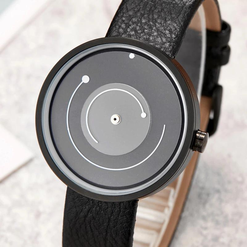 Einfache Quarzuhr Mann Leder Casual Uhren Herren Uhr Männliche Einzigartige Business Armbanduhr