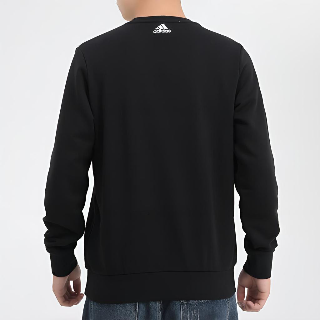 Adidas Sweatshirts Men's Black Crew Neck Moderate Regular GR6957