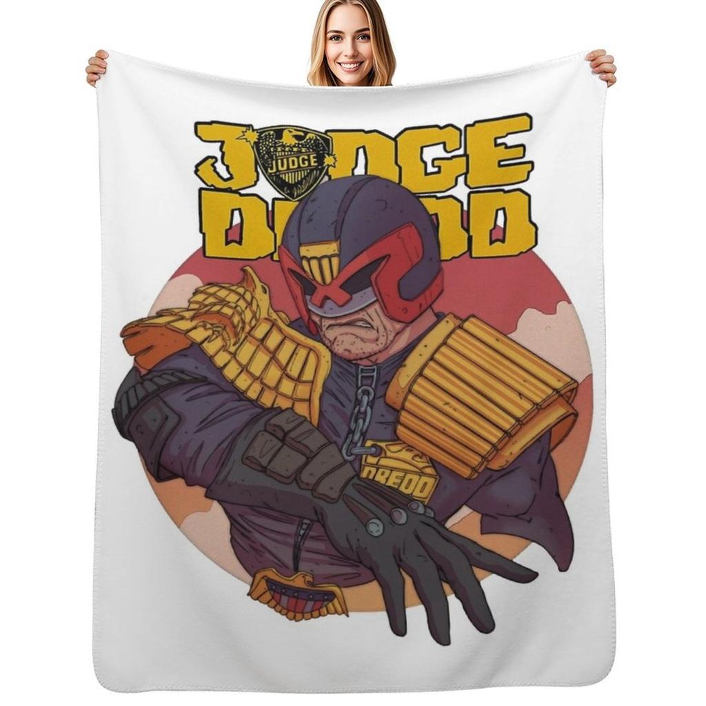 judge dredd Throw Blanket Durable Warm Blanket for Daily Home Use