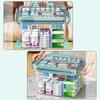Transparent Large Capacity Family Medicine Organizer Storage Box for Home Travel ChildSafe Drug Cabinet Medical Supply Container