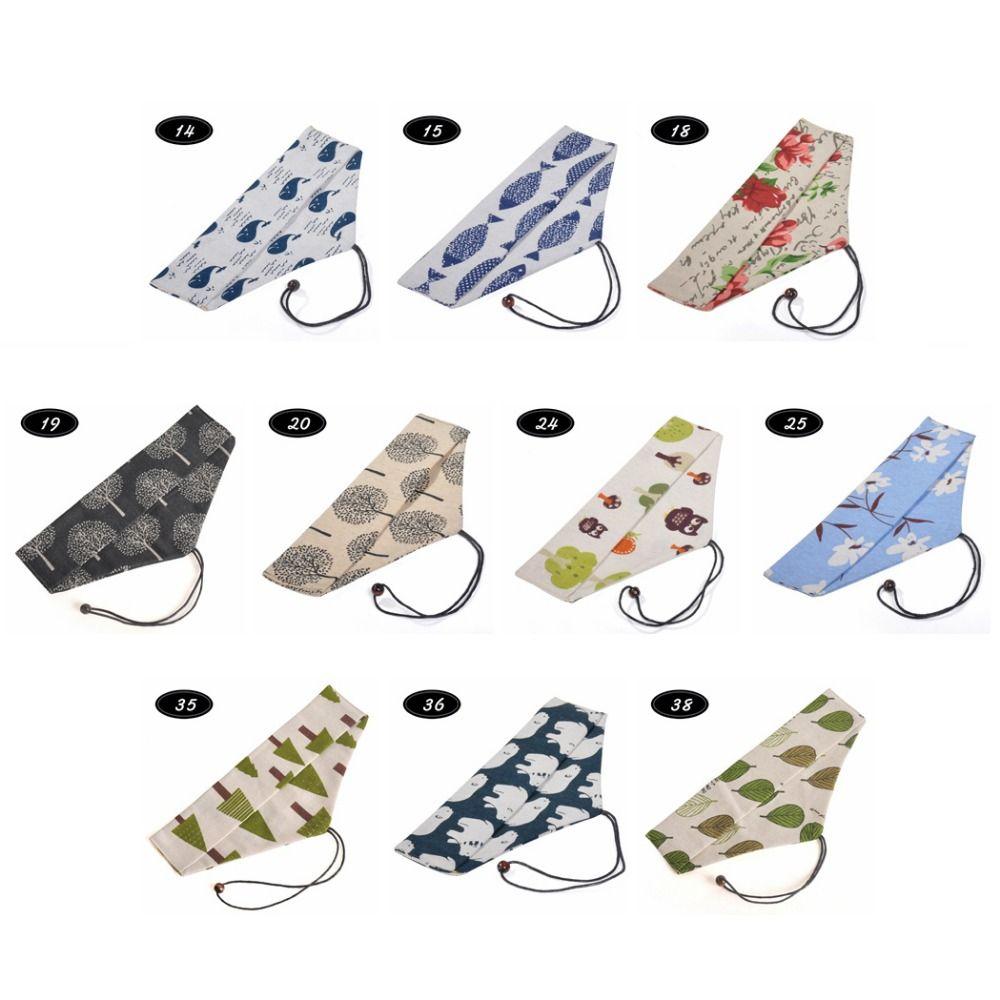 Japanese Style Utensil Holder Cotton Linen Cutlery Case Reusable Cutlery Pouch For Chopstick Spoon