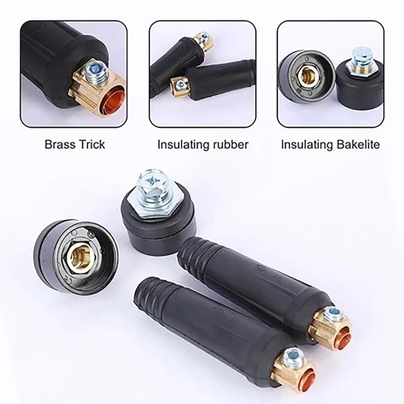 1 Set DKJ10-25 Europäischer Schweißmaschinenschweißkabel-Schweißkabelstecker Schnellkupplung Stecker Buchse Kabel
