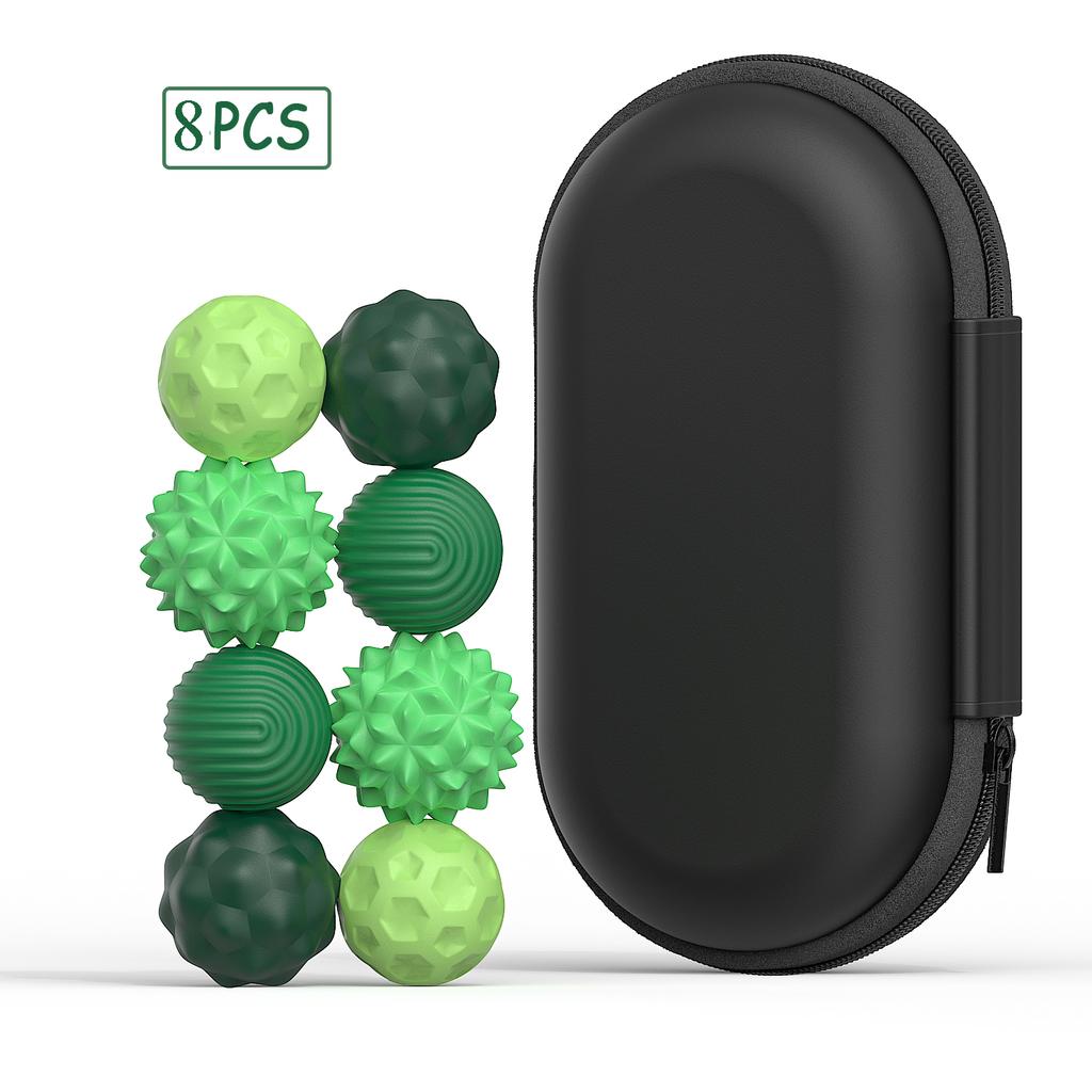 Silikon Magnetiske sanseballer Fidget Leke Bekymringsballer Autisme Beroligende Fitting Leke Barn Voksne Angst Lindring Stress Sensorisk Leke