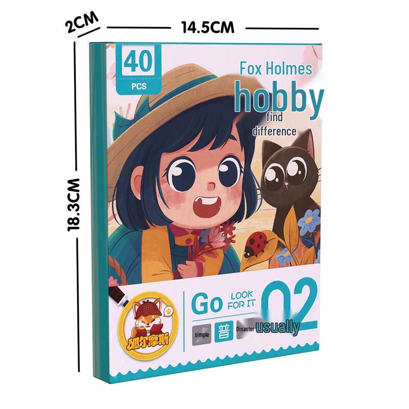 

OEING Toddler Find the Difference Educational Game Cards (2-Pack) Large