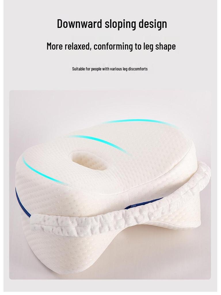 Heart-Shaped Memory Foam Knee Pillow for Office Sleep & Pregnant Women