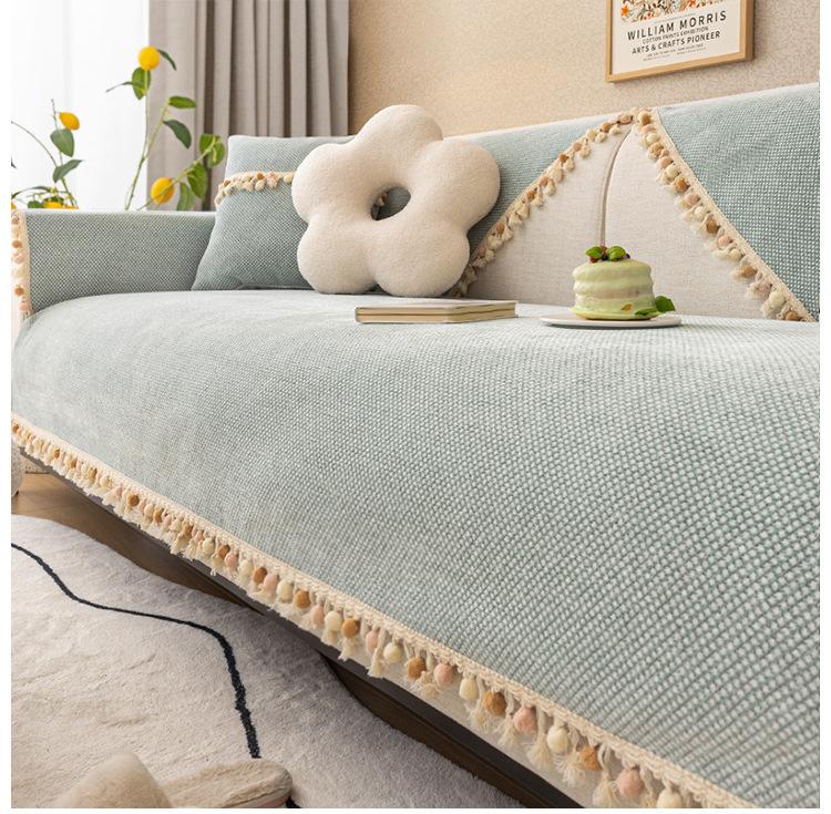 Anti Cat Scratch Sofa Mat All-season Universal Ins Style Backrest Cover Anti Slip Sofa Cover