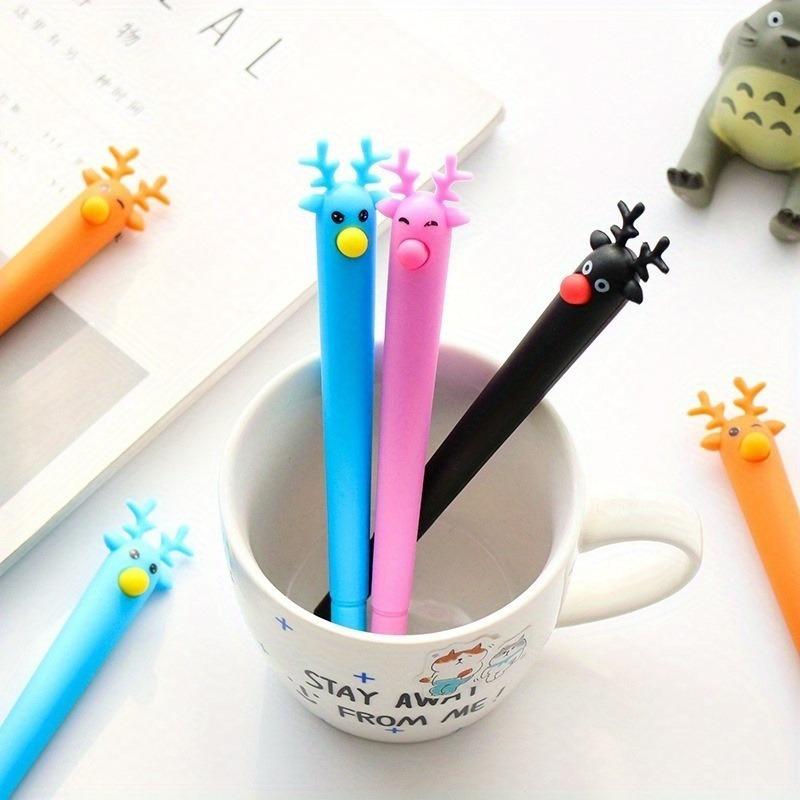 4PCS New Cute Cactus Modeling Gel Pen Student Stationery Novelty Gift School Material Office Stationery
