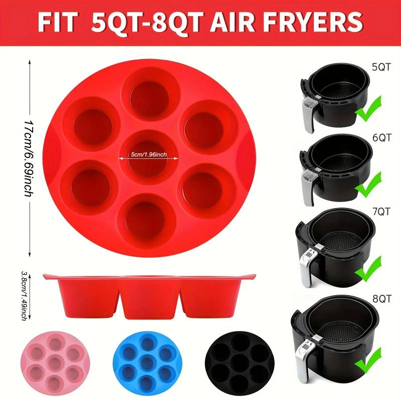 Seven Hole Cake Mold Plastic Egg Clip Is Suitable for Air Fryer Non-stick Cake Baking Pan Silicone Cake Baking Mold