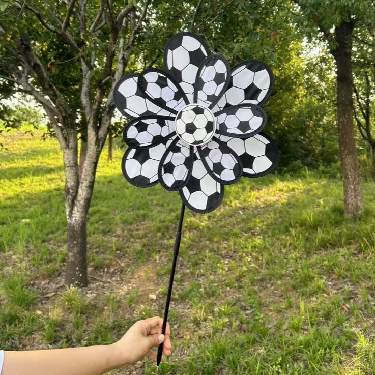 Große Doppelschichtige Weihnachts-Windmühle Outdoor-Spielzeug und Dekoration