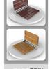 Wall-Mounted Solid Wood Foldable Shower Seat and Entryway Stool