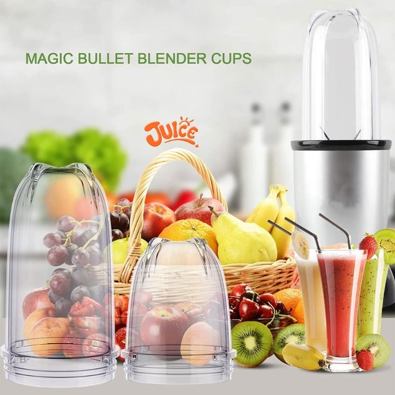 16oz and 12oz Cup Clear Plastic Blender Replacement Cup for 250W MB1001 Series