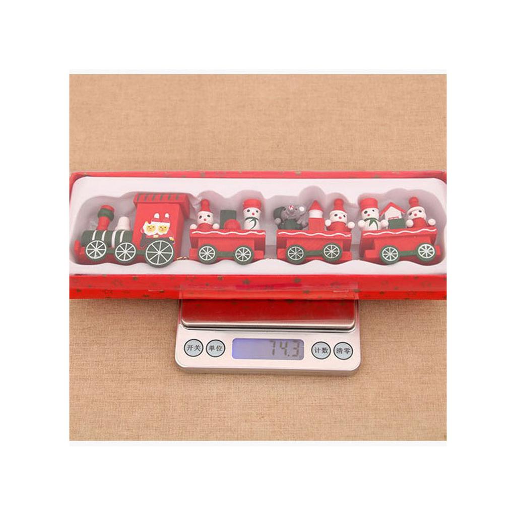 Christmas Wooden Train Window Decoration Handcrafted Festival Home Display Ornament Kids Room Decorative Item