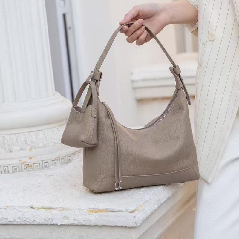 Cuero Genuino Sensación de Alta Gama Bolso Bandolera de Piel de Vaca para Mujer Bolso de Axila