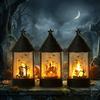 Vintage Halloween Decorative Light Portable Pumpkin  Light Halloween LED Lamp  Living Room Decor