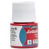 Pebeo Stofffarbe, kann auf dunkle Stoffe gemalt werden, Seta Color Opaque Color, 45 ml, Rot 80