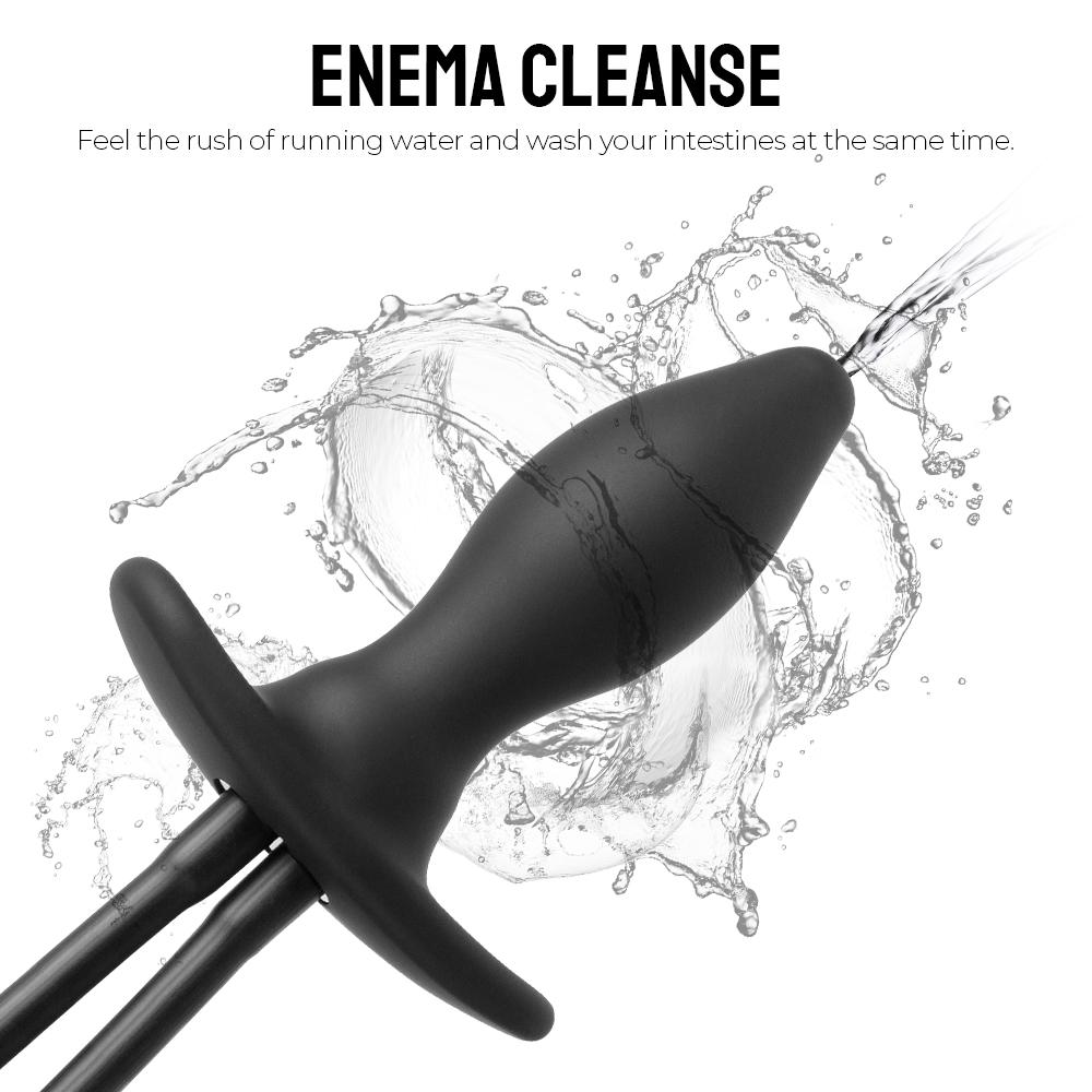 Water Spray Butt Plug Prostate Massager Anal Dilator 3 IN 1 Inflatable Anal Plug Adults 18 Sex Toys Enema Cleaner
