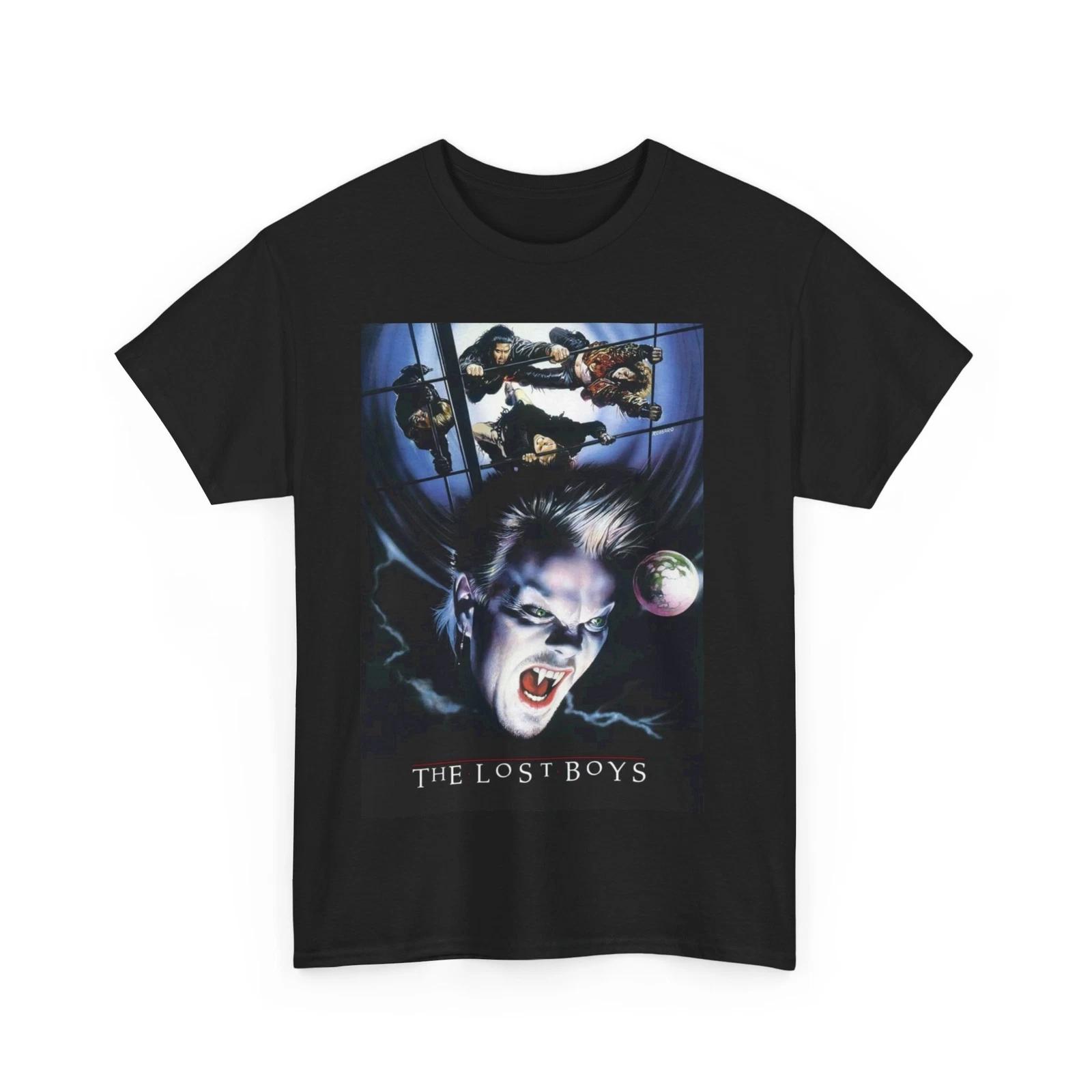 The Lost Boys Movie Kiefer Sutherland Fitted 100% Cotton T-shirt Mens Tees Top Unisex 4XL