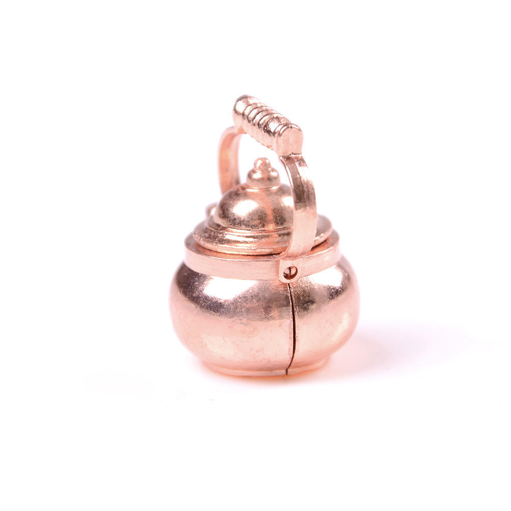 1 Pc 1/12 Dollhouse Miniature Copper Tea Kettle/Tea Pot