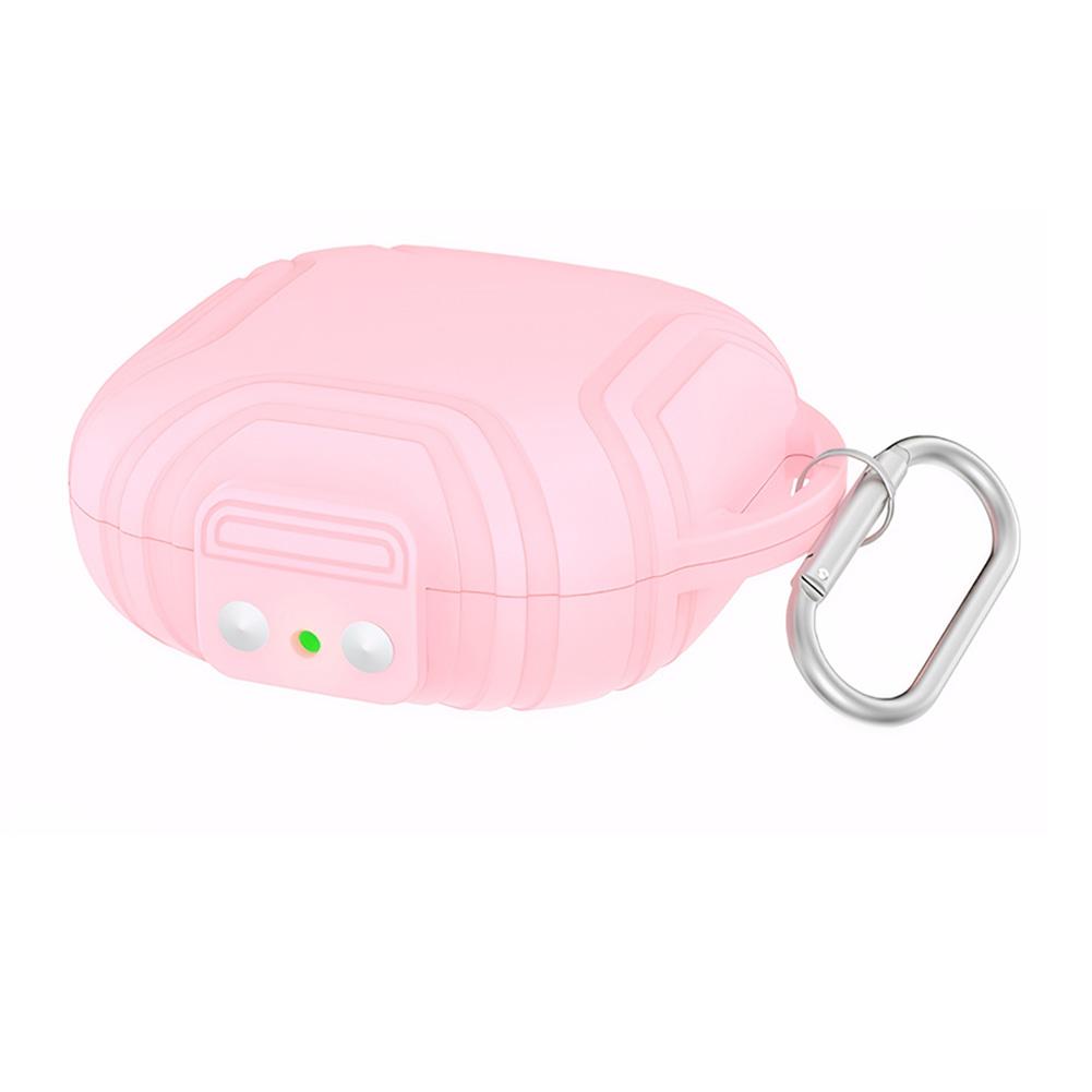 Silicone Case Cover Shockproof Headphones Charging Case Anti-Scratch with Carabiner for Shokz OpenFit Air T511 Wireless Earbuds