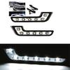 2 X Bright 6LED Super White Car Driving Lamp Fog 12V DRL Daytime Running Light