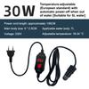 Mini Aquarium Heating Rod Fish Tank Aquarium Heater Submersible Thermostat Heater 18-34°C Adjustable Temperature USB Charging+
