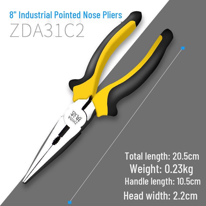 Knipex Electrician's Multifunctional Needle Nose & Diagonal Cutting Wire Stripper Pliers