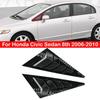 Pentru Honda Civic Sedan 8th 2006-2010 mașină triunghi față fereastră jaluzele laterale jaluzele umbrele acoperire ornamente autocolant aerisire carbon