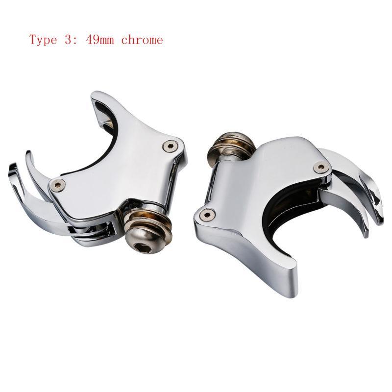 Motorcycle 39mm 49mm Quick Release Windscreen Clamps For Harley Dyna Sportster Street Fat Bob Wide Super Glide Forty Eight FXDB