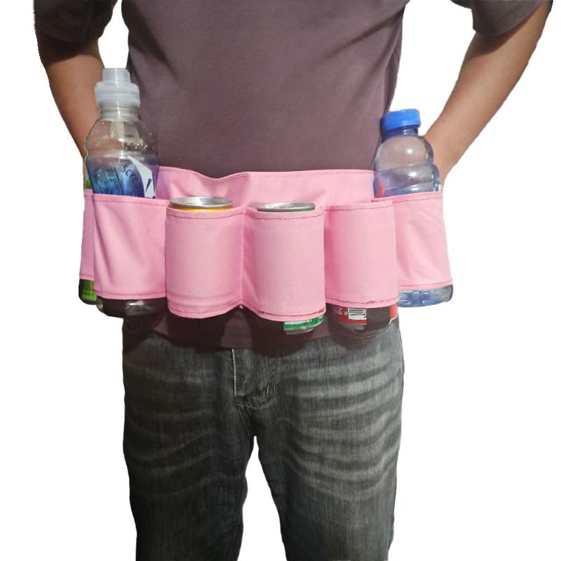 Party Drink Waist Bag Outdoor Storage Fanny Pack Portable Pouch for Festival Camping Picnic Beverage Holder
