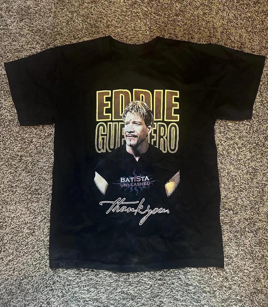 Vintage EDDIE GUERRERO Black T-Shirt Cotton All Size S to 5XL Unisex T-Shirt L