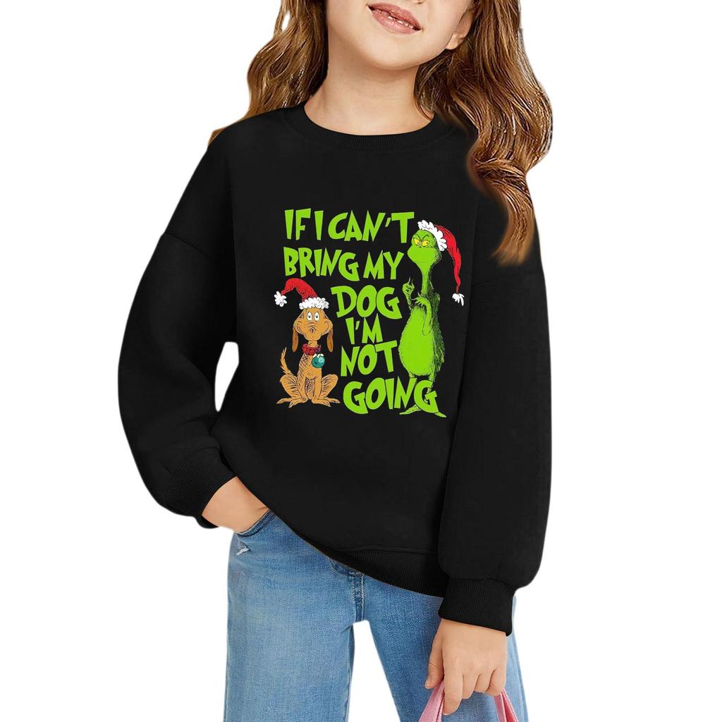 Weihnachtstag Mädchen Rundhals-Pullover für Kinder Bedruckte Baby-Tops