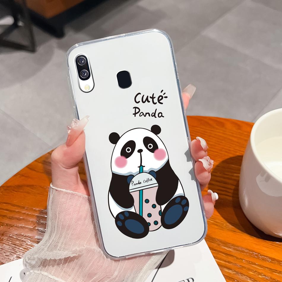 For Samsung Galaxy A40 A41 Phone Case Simple Creative Clear Back Cover For Samsung A 40 A 41 Soft TPU Silicone Anti Drop Fundas